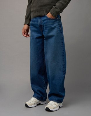AE Cropped Baggy Barrel Jean