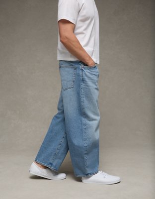 AE Cropped Baggy Barrel Jean
