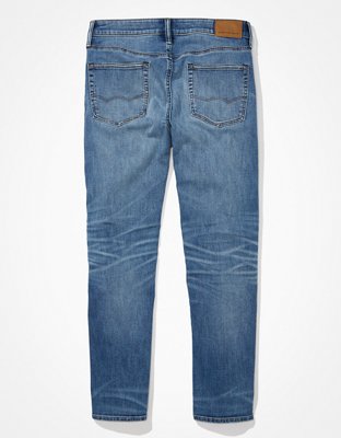 AE AirFlex+ Athletic Straight Jeans gastados
