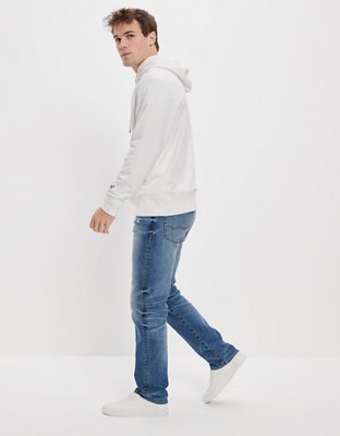 AE AirFlex+ Athletic Straight Jeans gastados