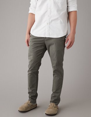 AE Flex Slim Straight Lived-In Khaki Pant