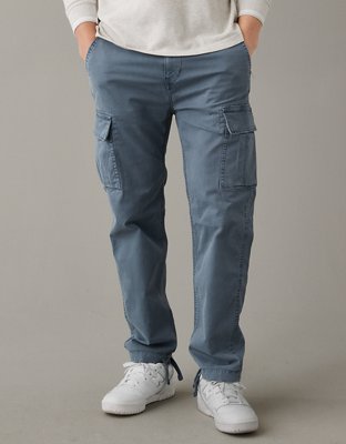 Light Gray Slim Cargo Pants