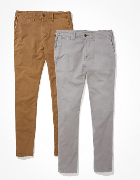 Мужские брюки American Eagle AE Flex Slim Lived-In Khaki Pant 2-Pack