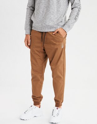 american eagle black jogger pants