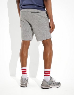 white jogger shorts mens