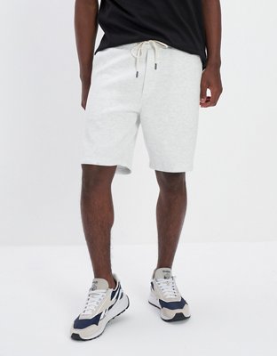 Mens white cheap jogger shorts