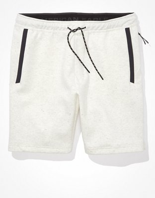 Mens Plain Jogger Shorts with Zip Pockets Fleece Summer Shorts Casual S -  XXL