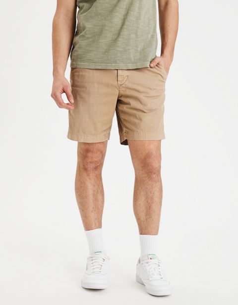 Мужские брюки American Eagle AE Ne(x)t Level Classic 8" Khaki Short