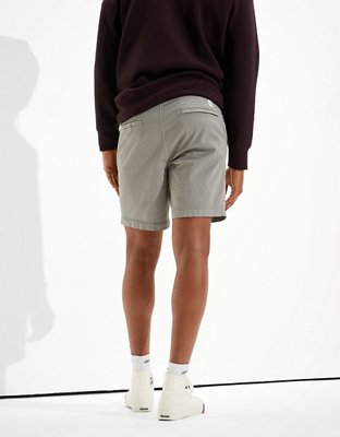 AE 8" Tech Twill Move-Free Khaki Short