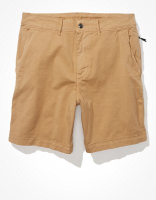 AE 8" Tech Twill Move-Free Khaki Short