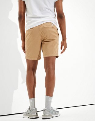 AE 8" Tech Twill Move-Free Khaki Short