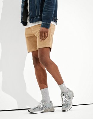 AE 8" Tech Twill Move-Free Khaki Short