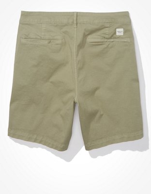 AE 8" Tech Twill Move-Free Khaki Short