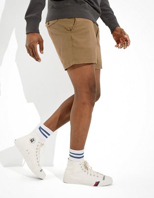 Мужские брюки American Eagle AE Flex 5.5" Lived-In Khaki Short — фото 5