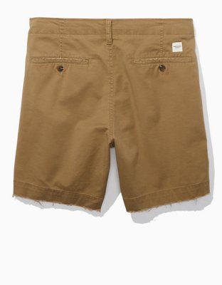 Мужские брюки American Eagle AE Flex 7" Lived-In Khaki Short — фото 4