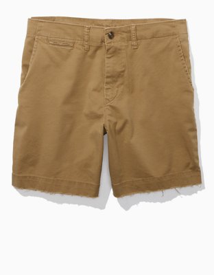 Мужские брюки American Eagle AE Flex 7" Lived-In Khaki Short — фото 3
