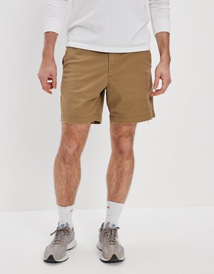 AE Flex 12 Longer Length Lived-In Khaki Short