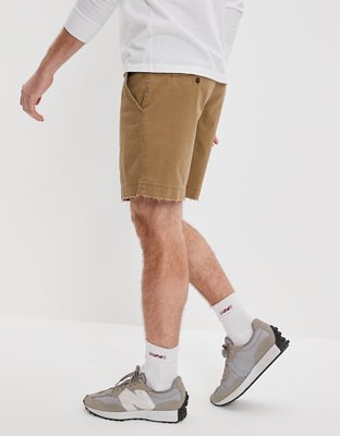 Мужские брюки American Eagle AE Flex 7" Lived-In Khaki Short — фото 5