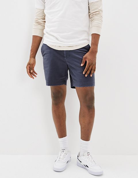 Мужские брюки American Eagle AE Flex 7" Lived-In Khaki Short