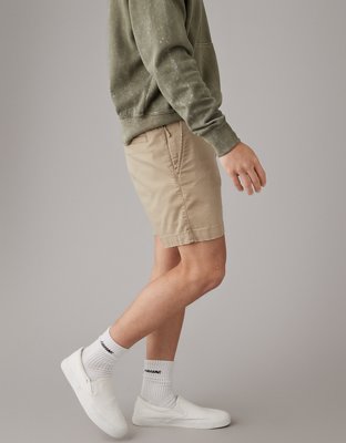 Khaki shorts mens american eagle on sale