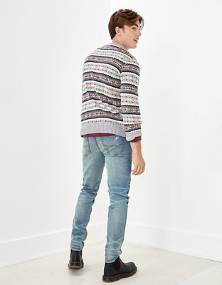 AE Super Soft Fairisle Crew Neck Sweater