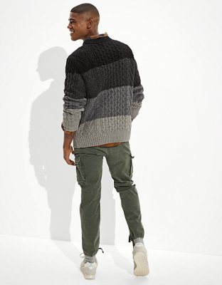 Мужские свитеры American Eagle AE Super Soft Color-Block Crew Neck Sweater — фото 3