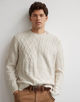 Crew neck knit outlet sweater