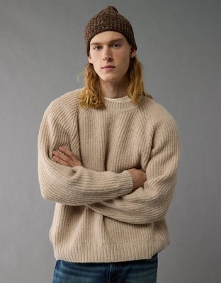 AE Shaker Stitch Crew Neck Sweater