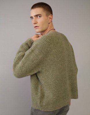 AE Shaker Stitch Crew Neck Sweater