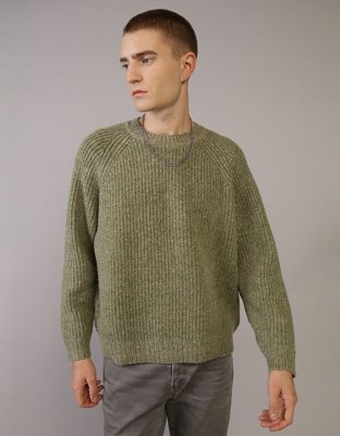 AE Shaker Stitch Crew Neck Sweater