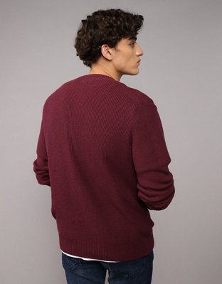 AE Waffle Crew Neck Sweater