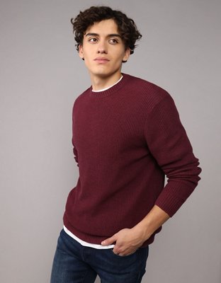 AE Waffle Crew Neck Sweater