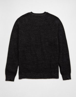 AE Long-Sleeve Shaker Crew Neck Sweater