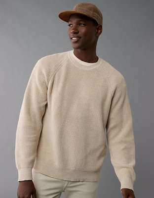 AE Long Sleeve Shaker Crew Neck Sweater Southcentre Mall