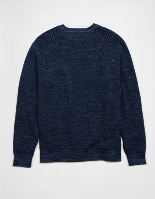 AE Long-Sleeve Shaker Crew Neck Sweater