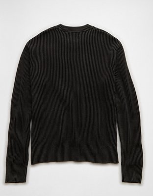 AE Shaker Stitch Crew Neck Sweater