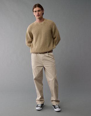 AE Shaker Stitch Crew Neck Sweater