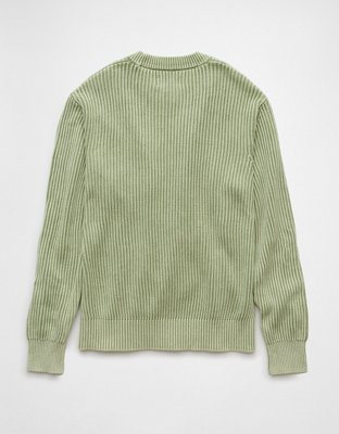 AE Shaker Stitch Crew Neck Sweater