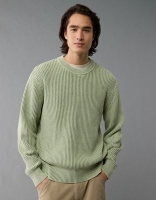 AE Shaker Stitch Crew Neck Sweater