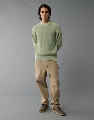 AE Shaker Stitch Crew Neck Sweater