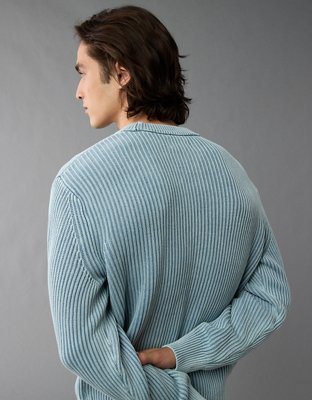 AE Shaker Stitch Crew Neck Sweater