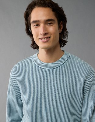 AE Shaker Stitch Crew Neck Sweater