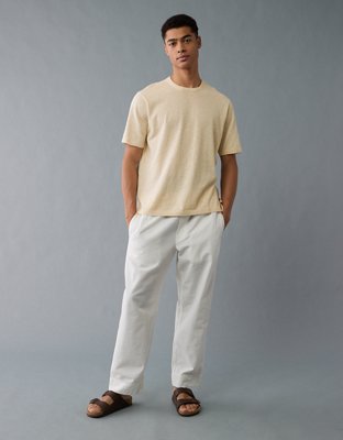 AE T-shirt Tejida de Hilado Irregular