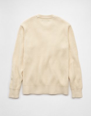 AE Shaker Stitch Crew Neck Sweater