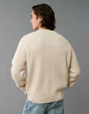 AE Shaker Stitch Crew Neck Sweater