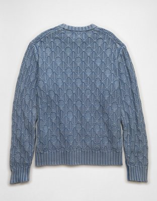 AE Shaker Stitch Crew Neck Sweater