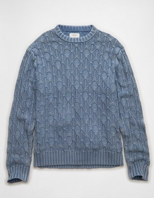 AE Shaker Stitch Crew Neck Sweater