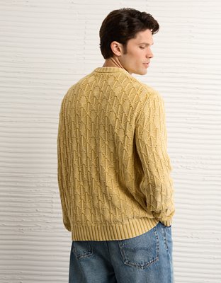 AE Shaker Stitch Crew Neck Sweater