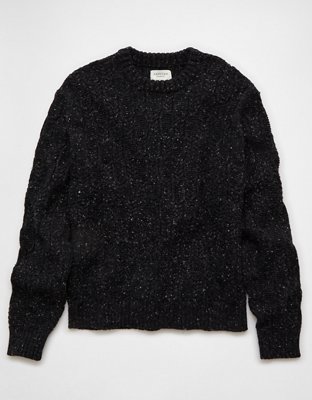 AE Cable Knit Crew Neck Sweater