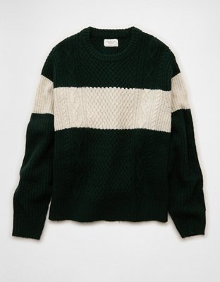 AE Cozy Cabin Chest Stripe Sweater